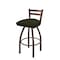 Holland Bar Stool Co 25" Low Back Swivel Counter Stool, Bronze Finish, Canter Pine Seat 41125BZ010 - alternate 1